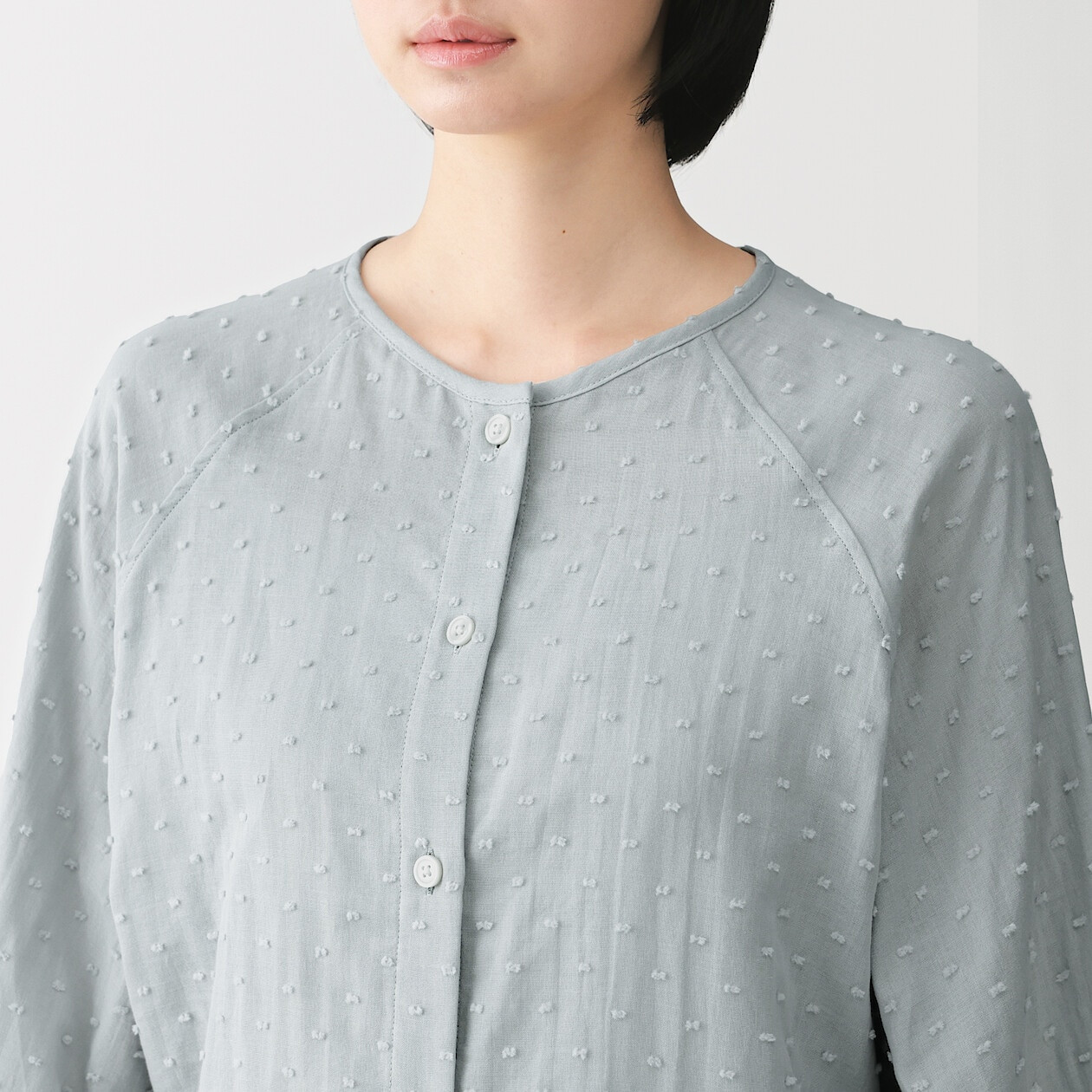 Piżama double gauze błękitna