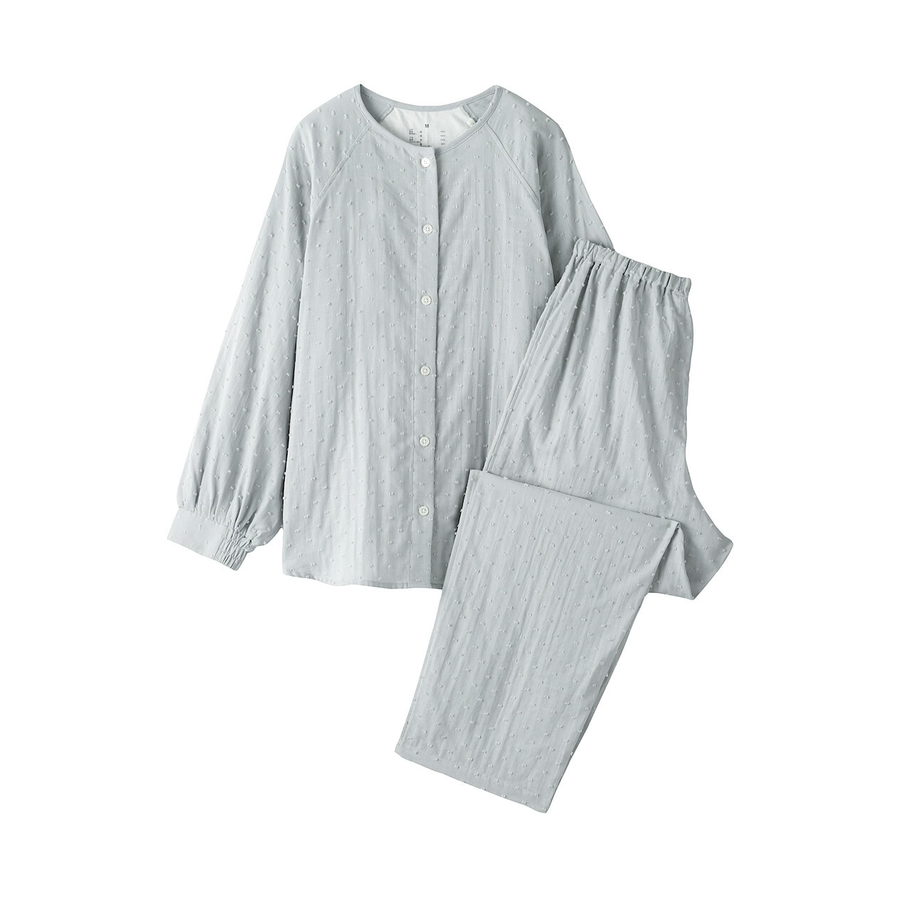 Piżama double gauze błękitna