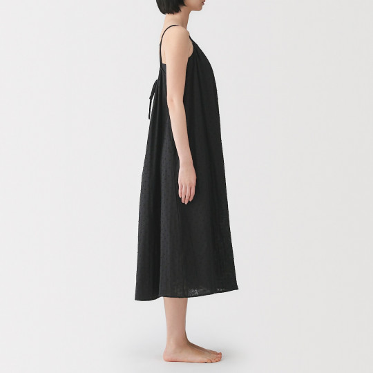 Koszula nocna double gauze czarna