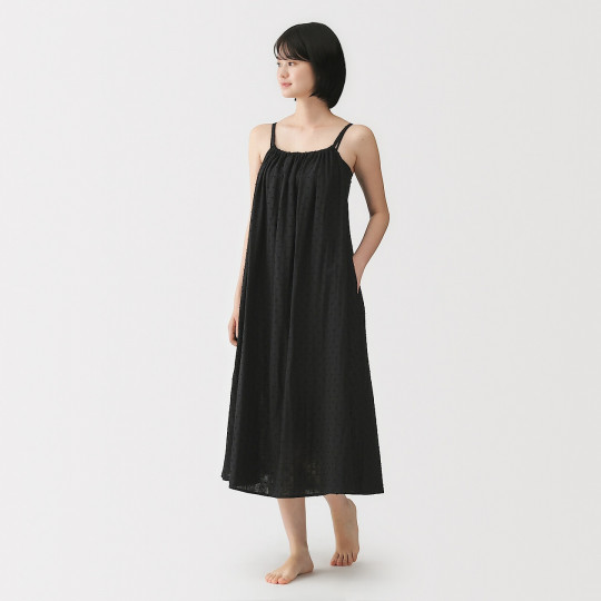 Koszula nocna double gauze czarna