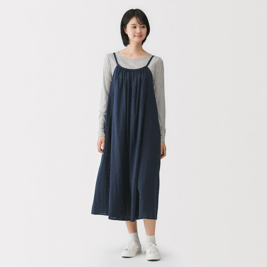 Koszula nocna double gauze ciemnogranatowa