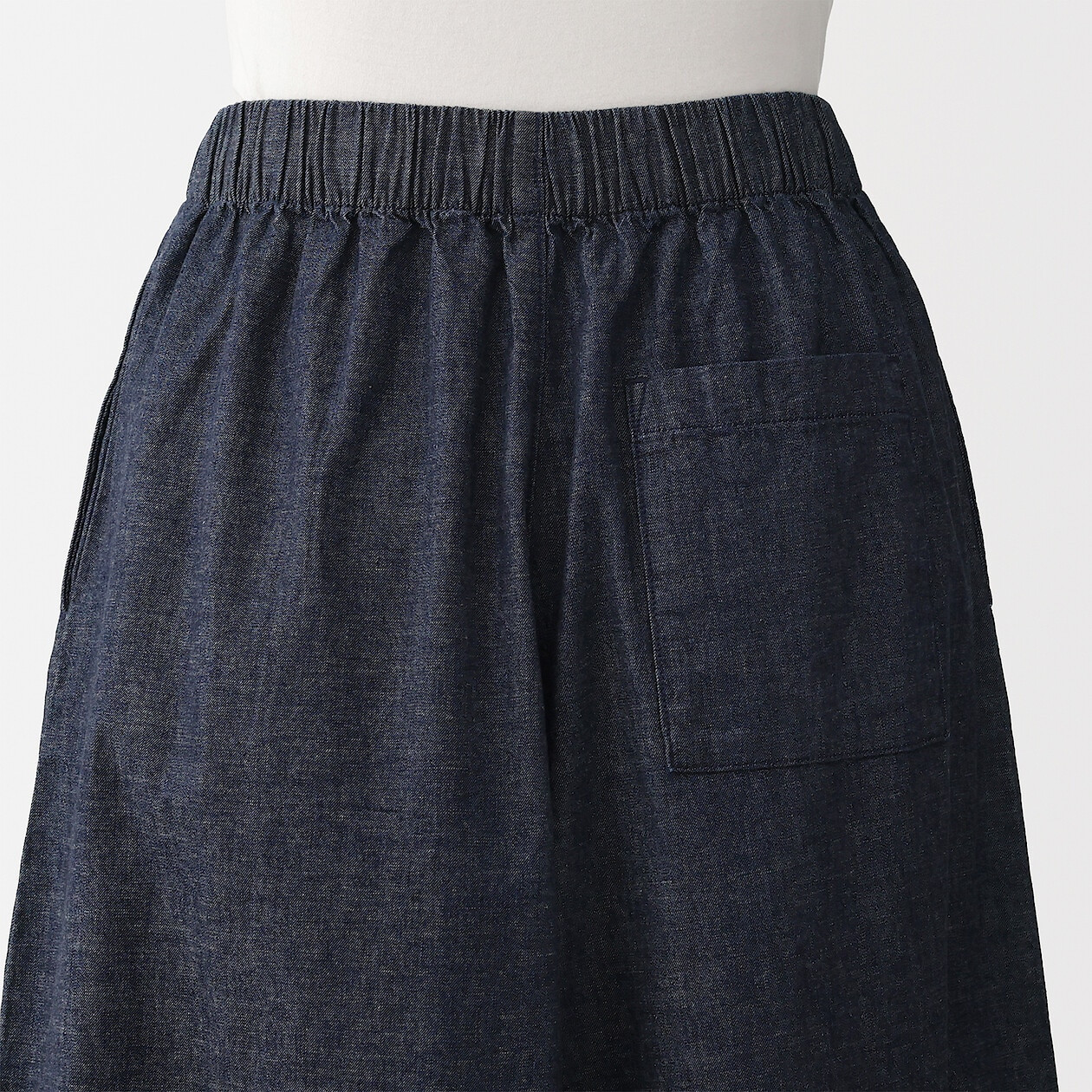 Spódnico-spodnie z kapoku denim granatowa