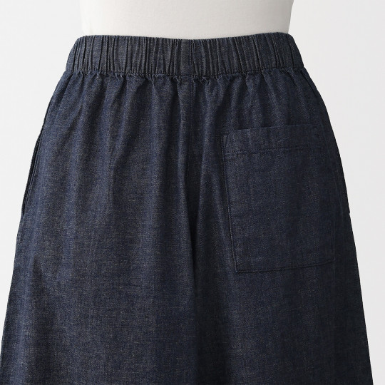 Spódnico-spodnie z kapoku denim granatowa