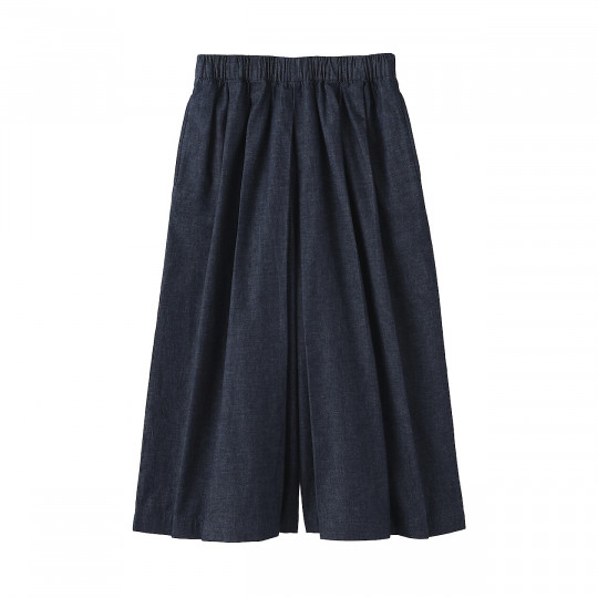 Spódnico-spodnie z kapoku denim granatowa