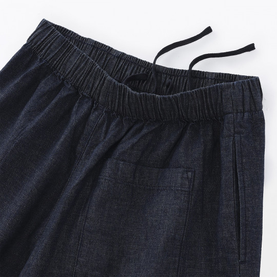 Spódnico-spodnie z kapoku denim granatowa