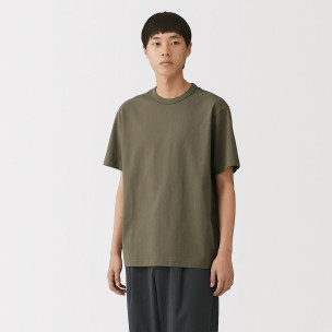 T-shirt z grubo tkanej...