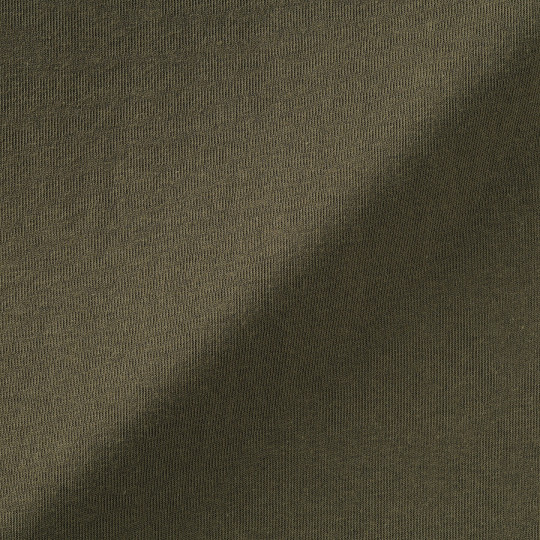 T-shirt z grubo tkanej bawełny ciemnozielony