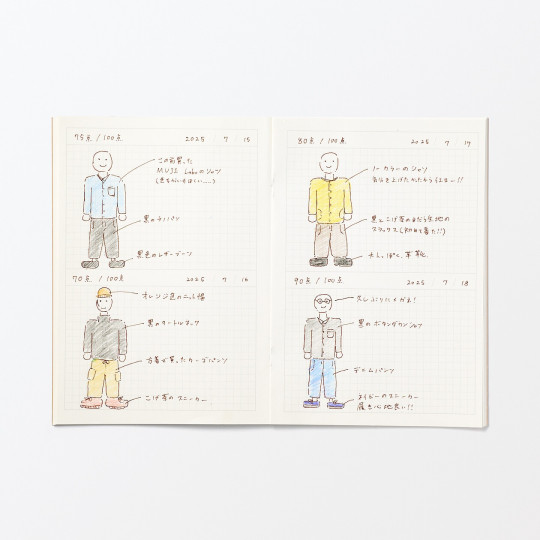 Notatnik datowany kratka