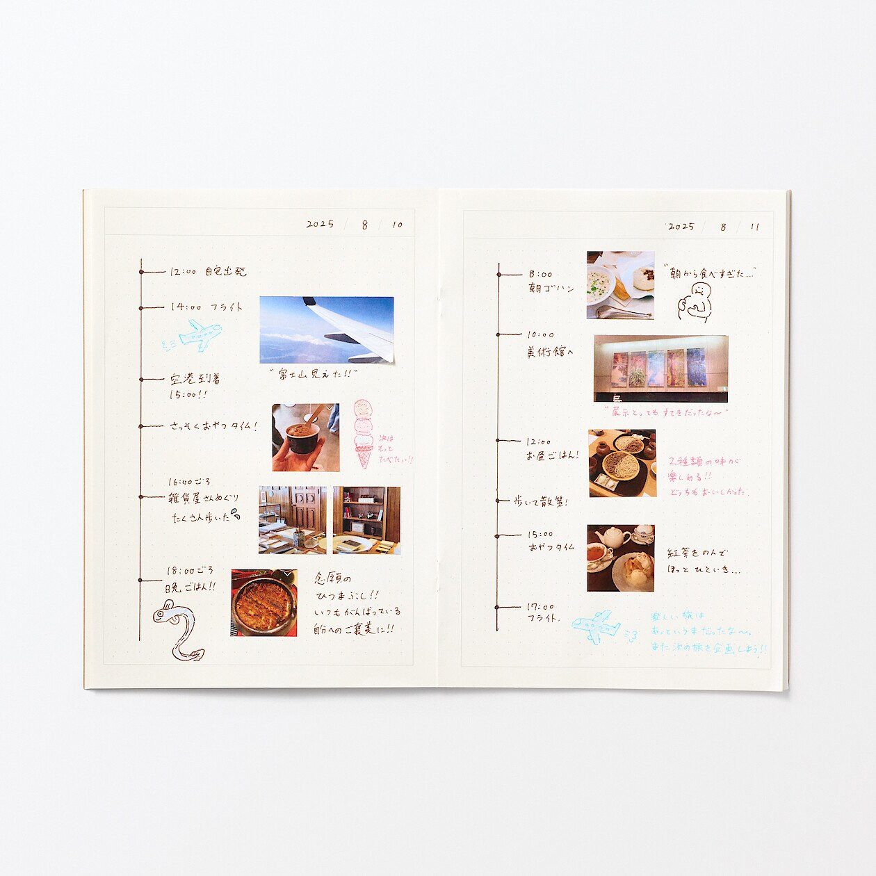 Notatnik datowany kropki