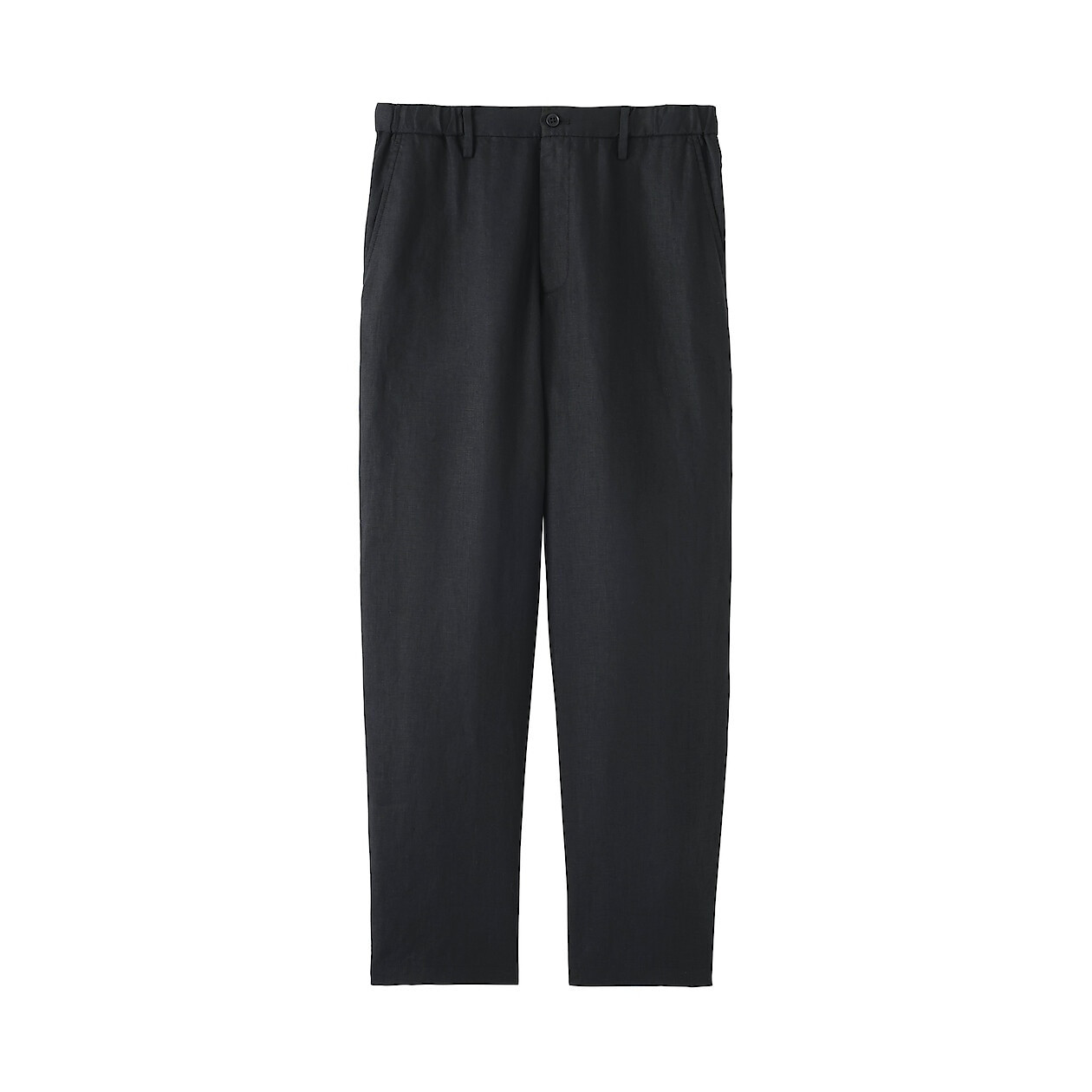 Spodnie lniane czarne