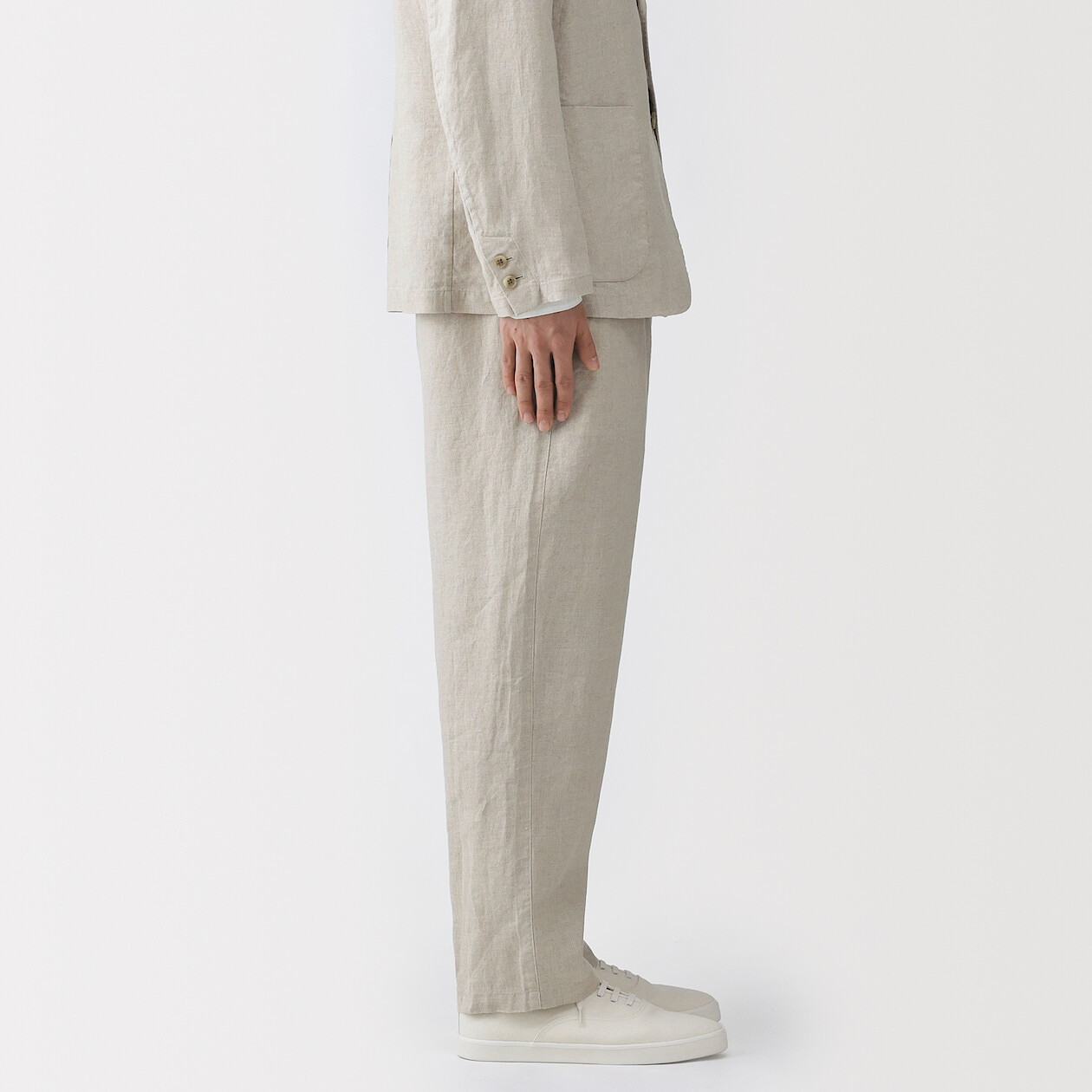 Spodnie lniane natural