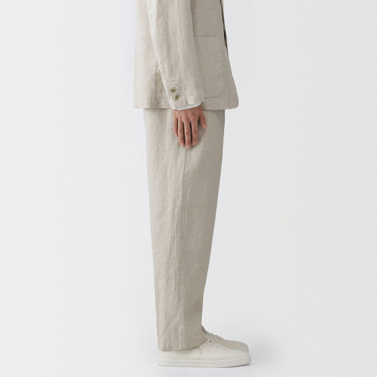 Spodnie lniane natural