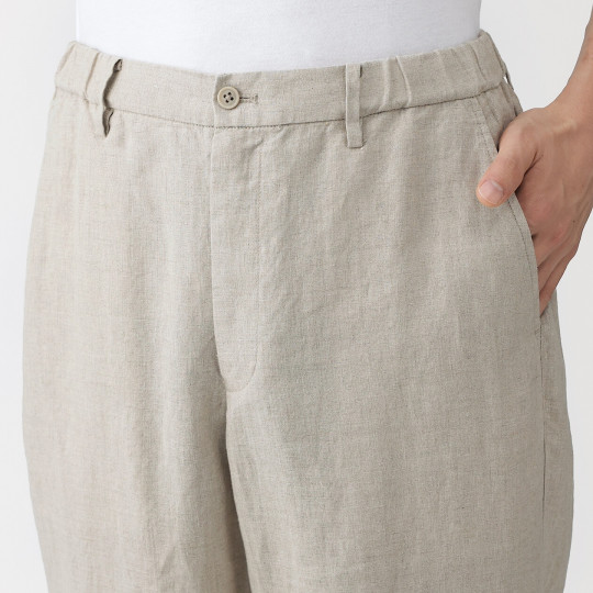 Spodnie lniane natural