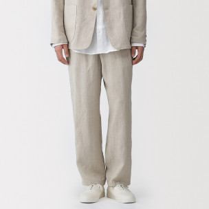 Spodnie lniane natural