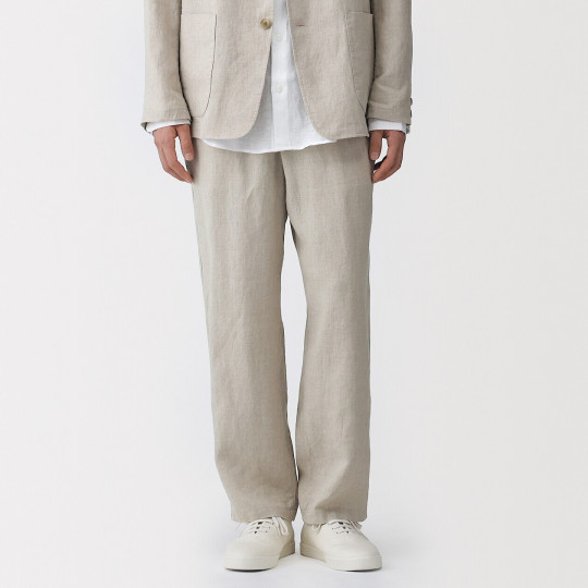Spodnie lniane natural