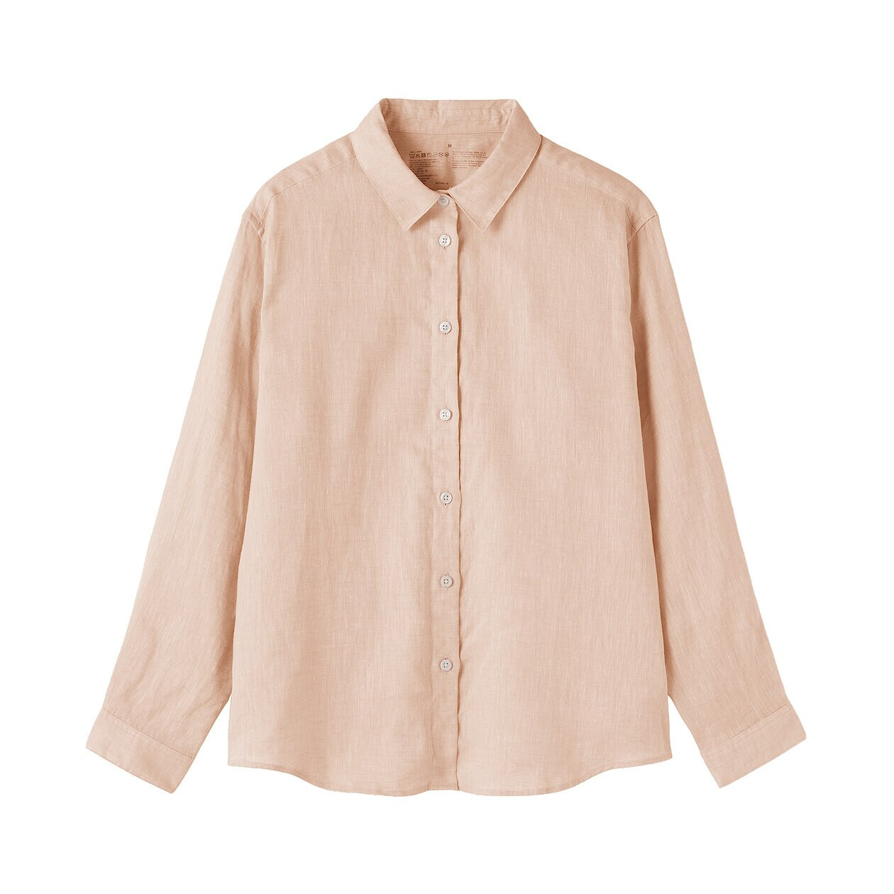 Koszula lniana pomarańczowa