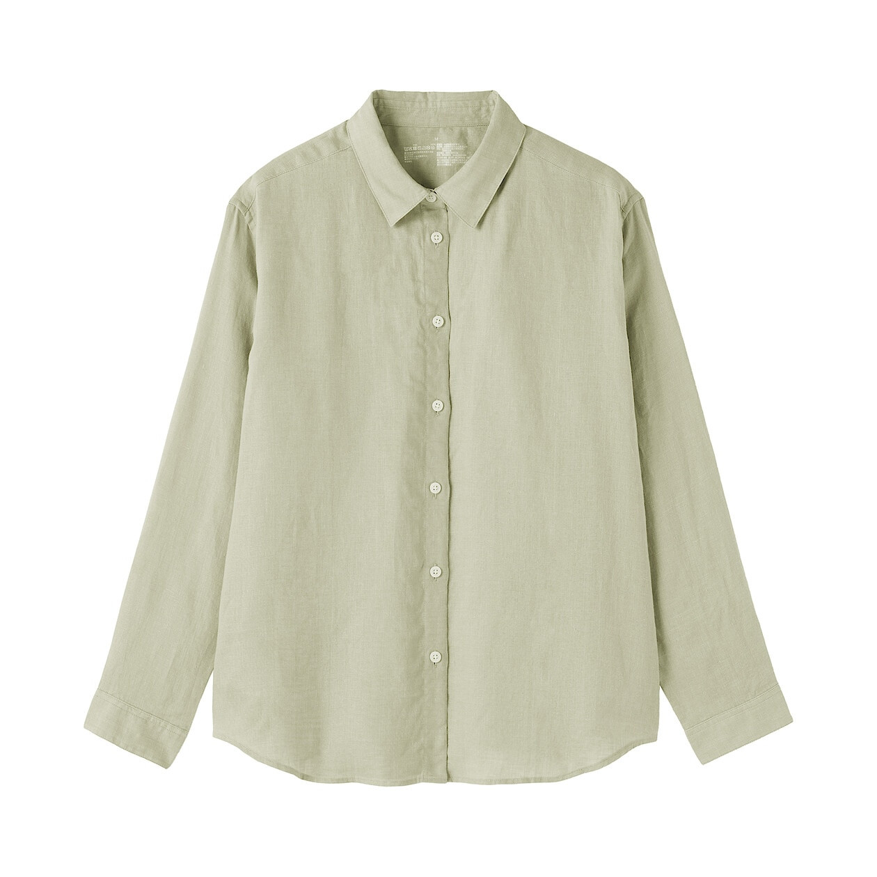 Koszula lniana jasnozielona