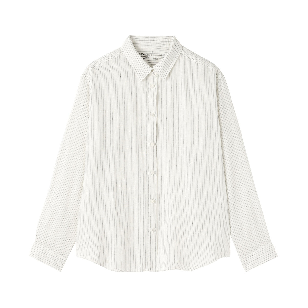 Koszula lniana biała w paski