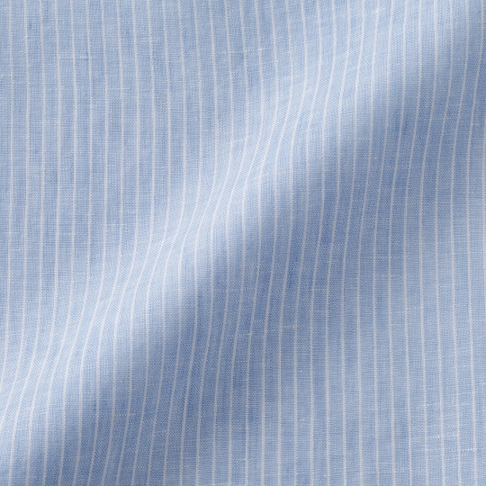 Koszula lniana błękitna w paski