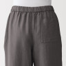 Spodnie lniane easy fit szare