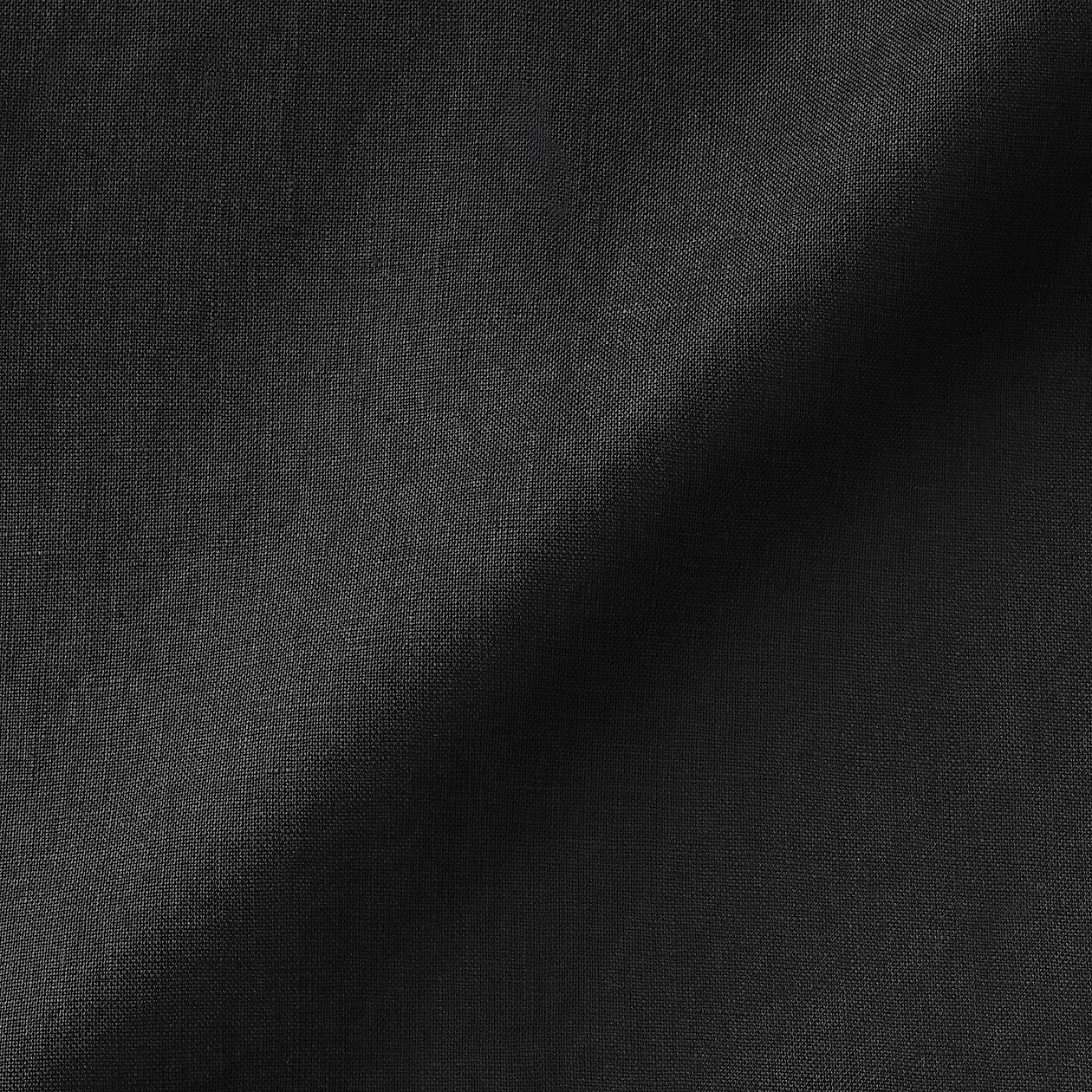 Spodnie lniane easy fit czarne