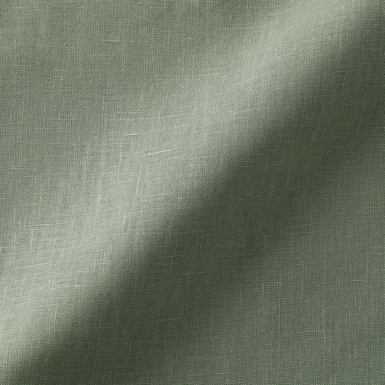 Spodnie lniane easy fit zielone