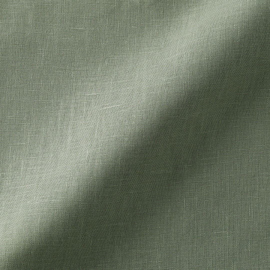 Spodnie lniane easy fit zielone