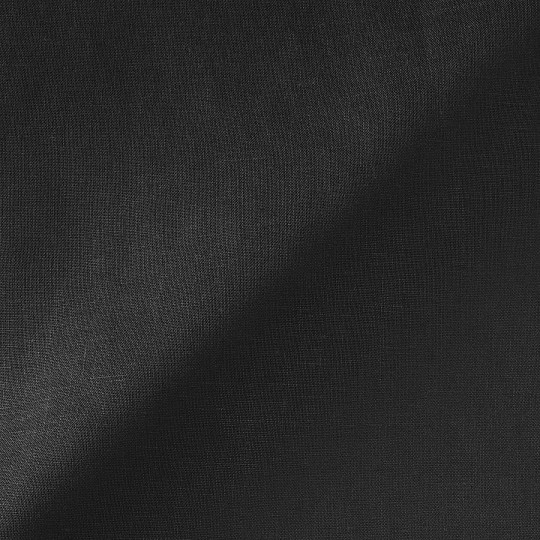 Bluzka lniana z rękawem 3/4  czarna