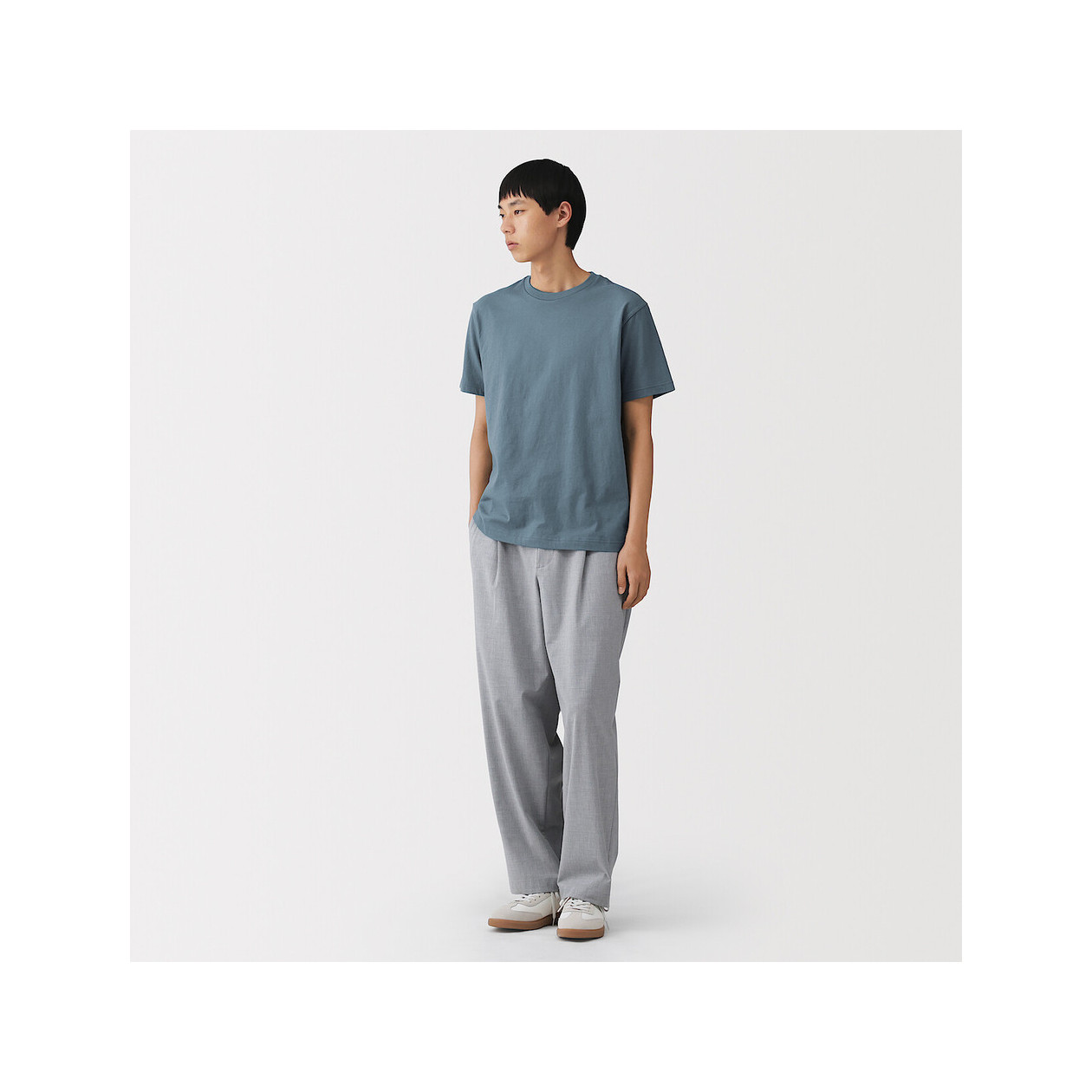 T-shirt bawełniany niebieski