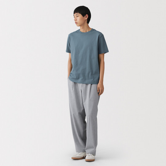 T-shirt bawełniany niebieski