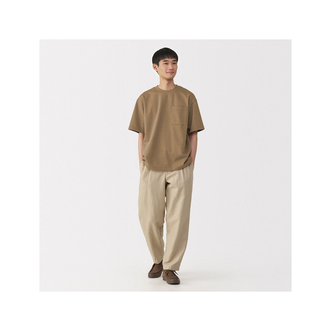 T-shirt cool touch brązowy