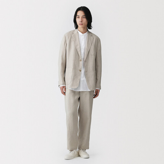 Marynarka lniana natural