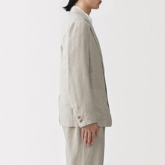 Marynarka lniana natural