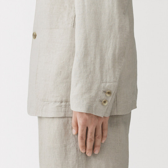 Marynarka lniana natural