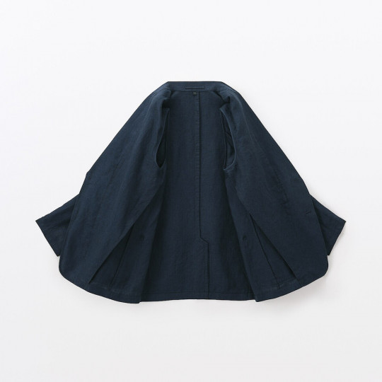 Marynarka lniana granatowa