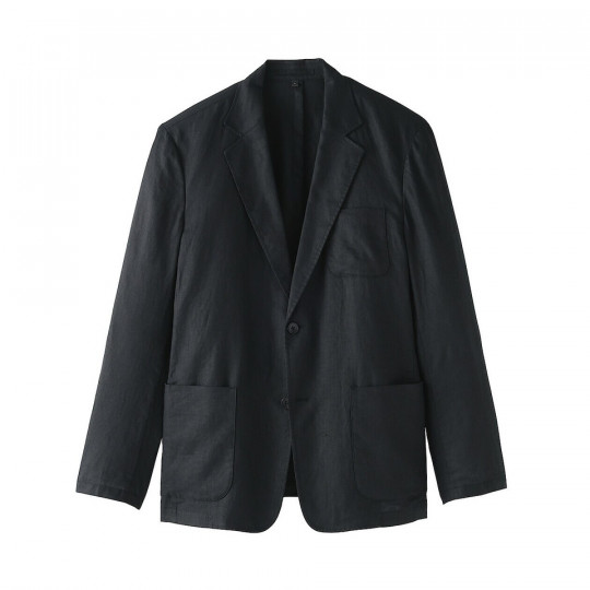 Marynarka lniana czarna