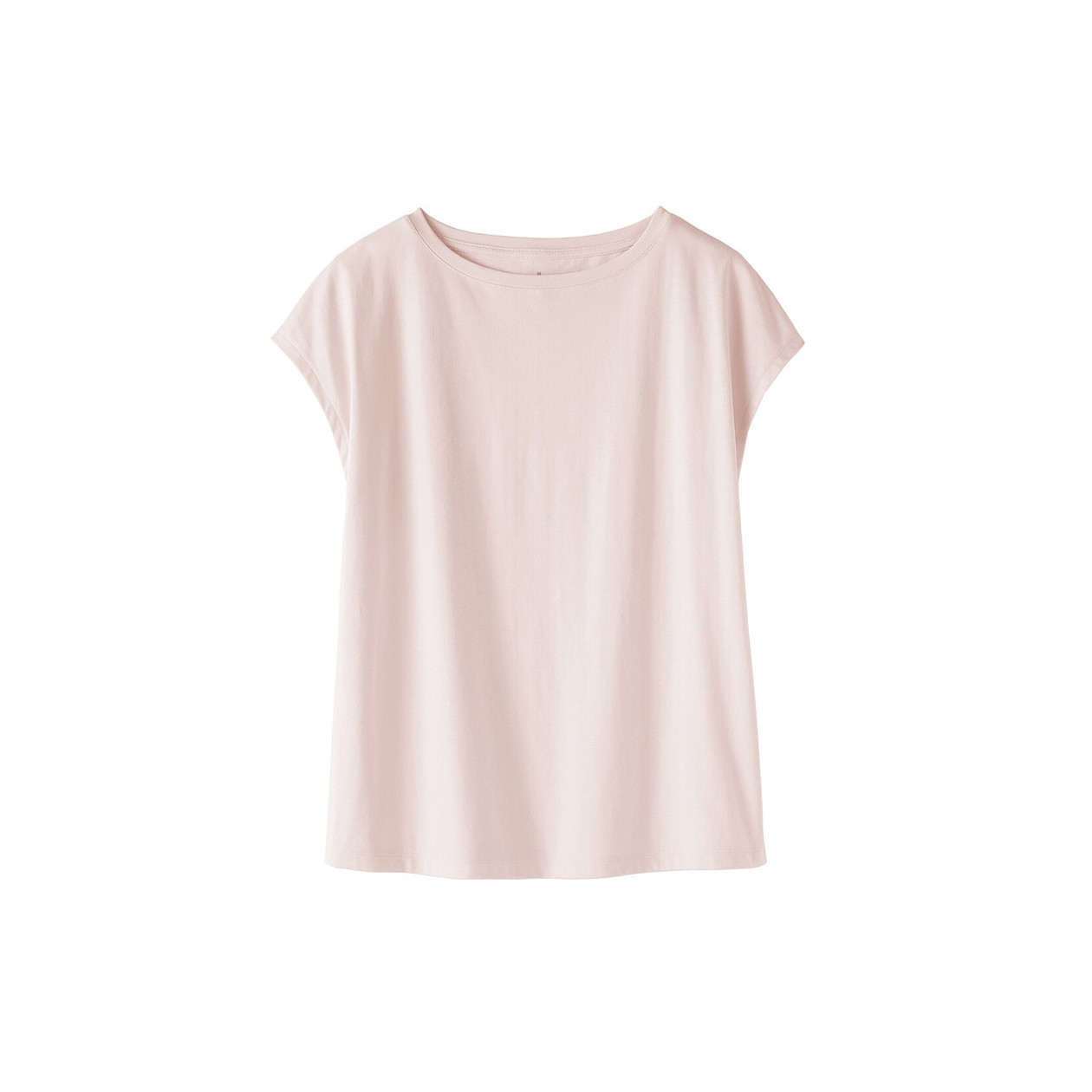 T-shirt french sleeve różowy