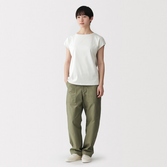 T-shirt french sleeve jasnoszary