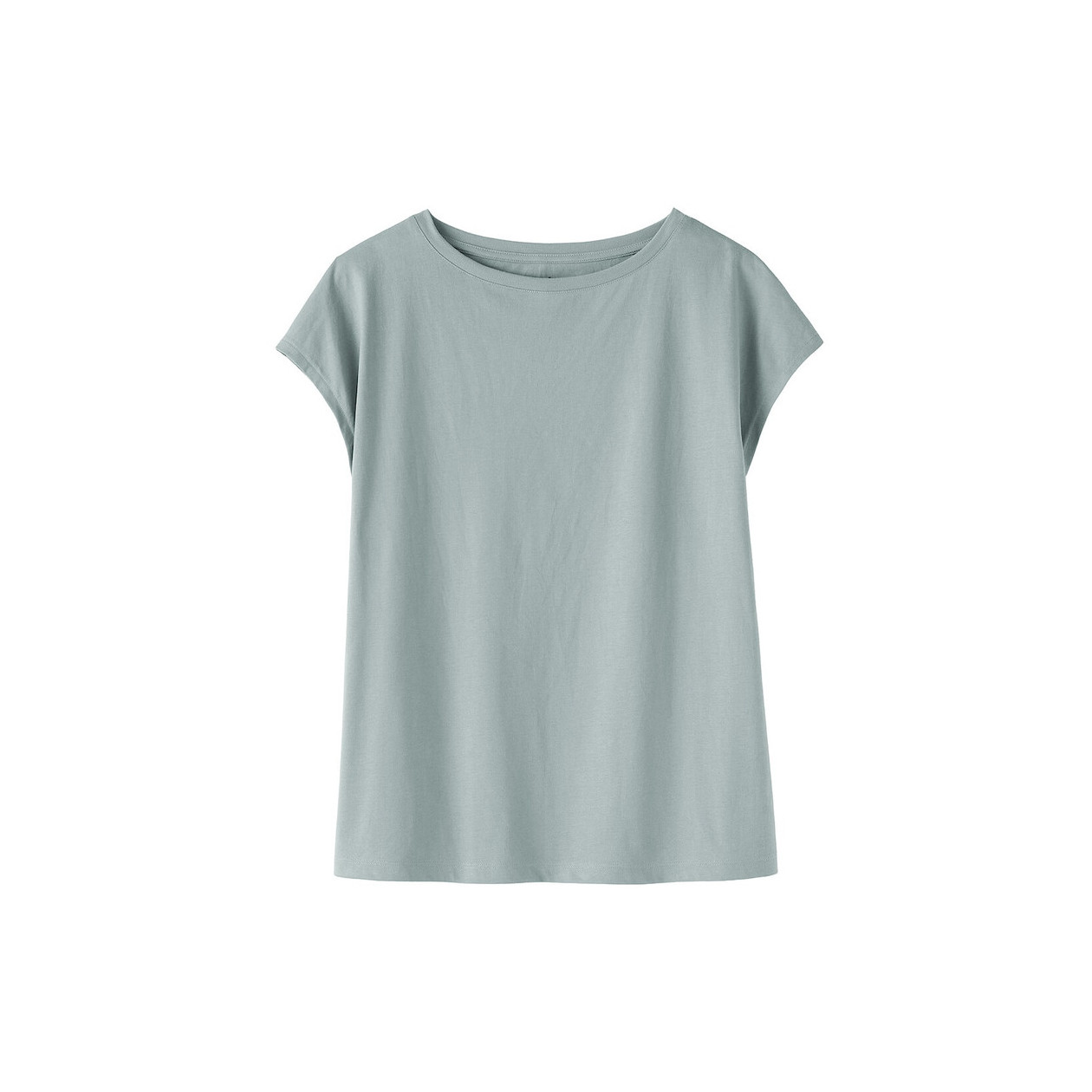 T-shirt french sleeve zielony