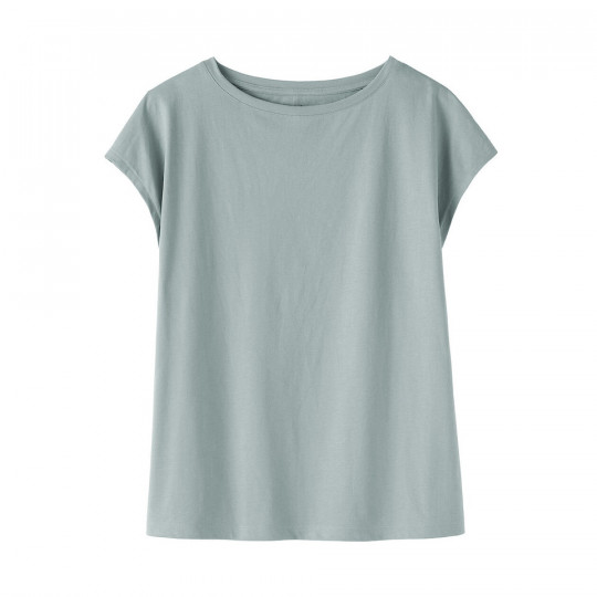 T-shirt french sleeve zielony