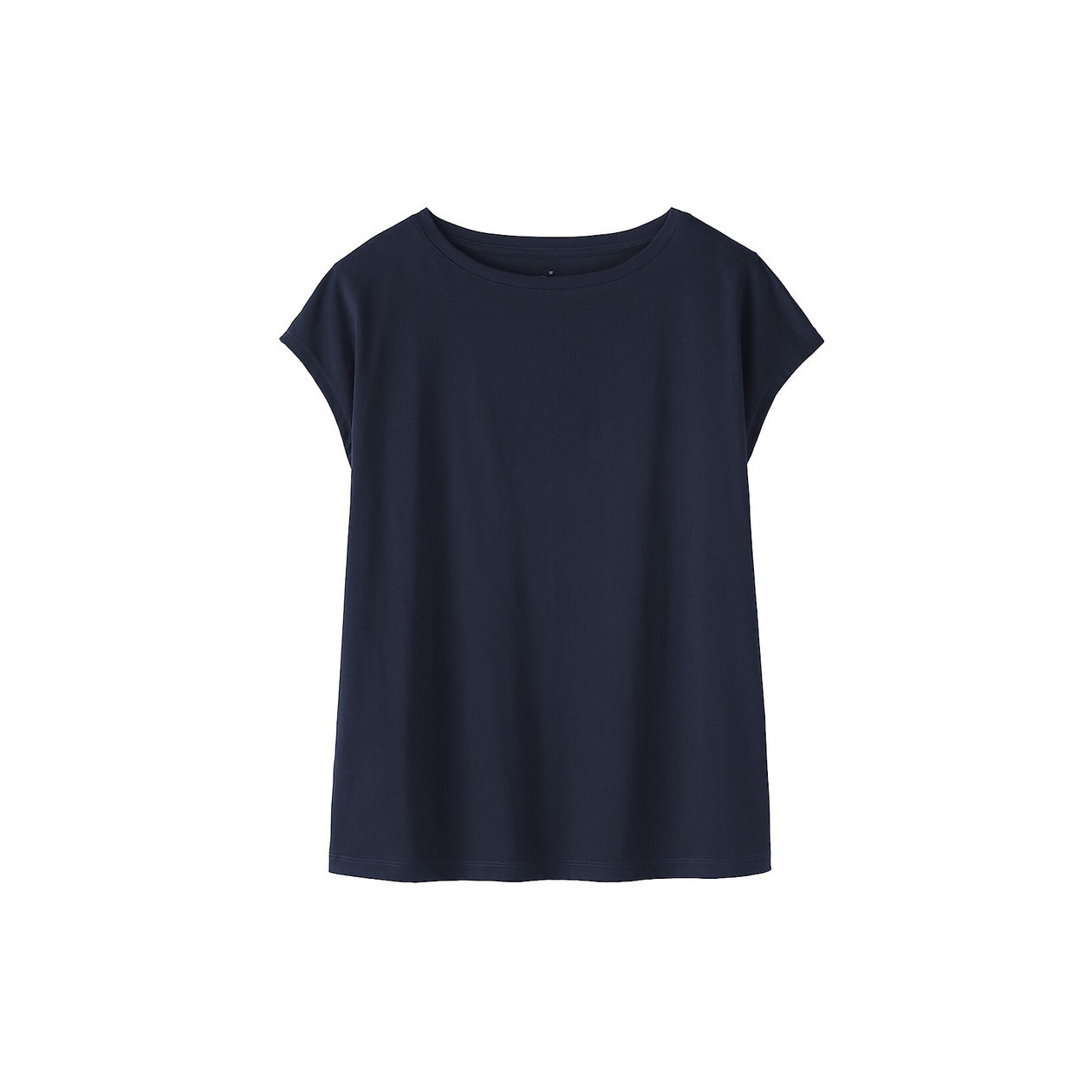 T-shirt french sleeve granatowy