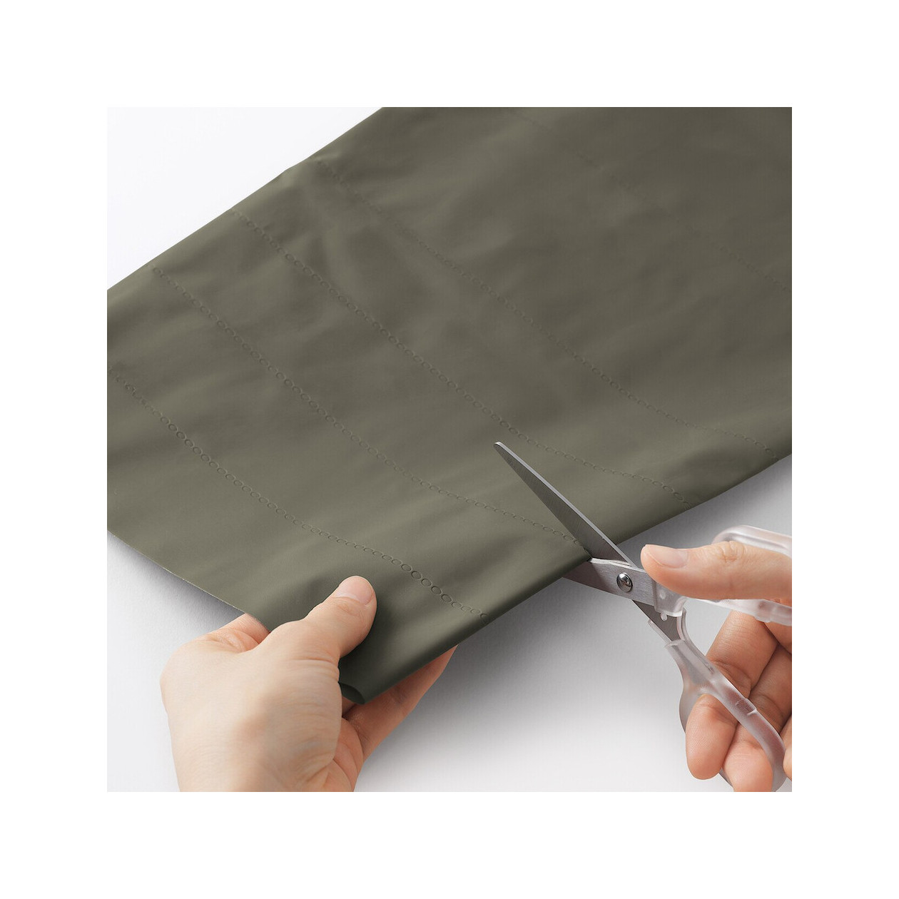 Spodnie przeciwdeszczowe docinane zielony