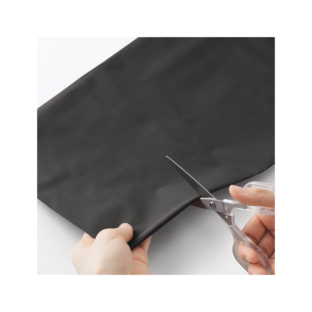 Spodnie przeciwdeszczowe docinane czarne