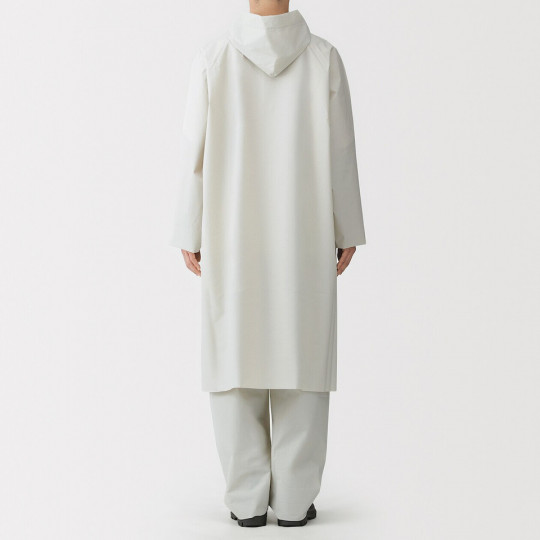 Płaszcz przeciwdeszczowy docinany beżowy