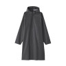 Płaszcz przeciwdeszczowy docinany czarny