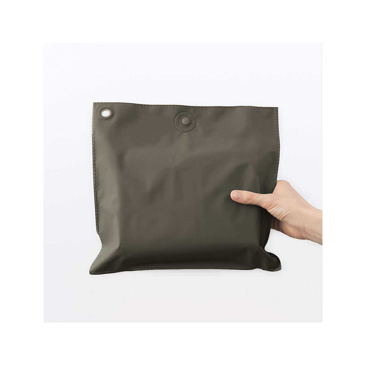 Płaszcz przeciwdeszczowy docinany zielony