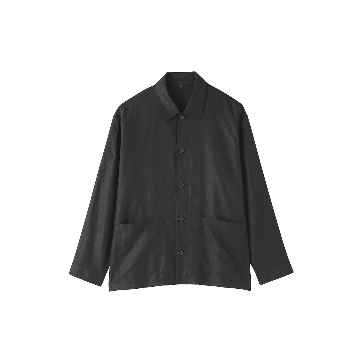 Marynarka koszulowa z włókna konopnego czarna