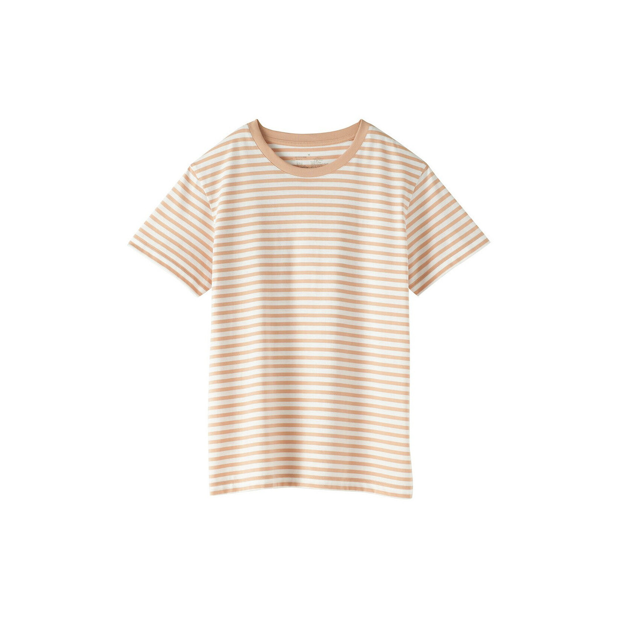 T-shirt w biało-pomarańczowe paski