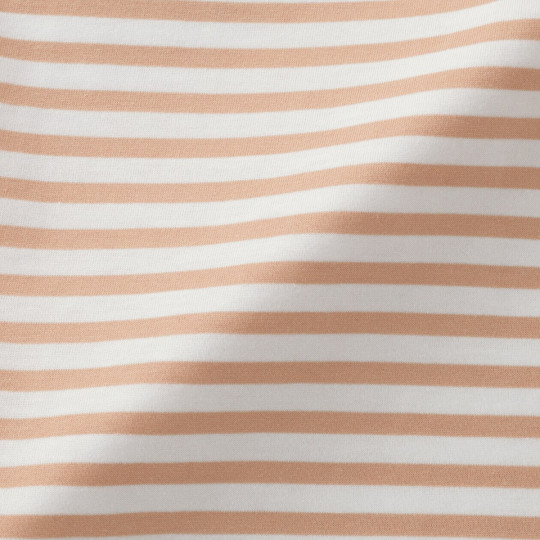 T-shirt w biało-pomarańczowe paski