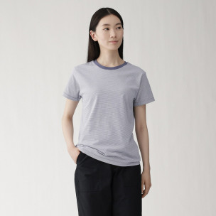 T-shirt w drobne biało...